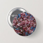 Kirschblüten und Blauer Himmelsblüte Button (Vorne & Hinten)