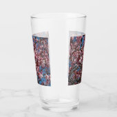 Kirschblüten und Blauer Himmelsblüte Glas (Rechts)