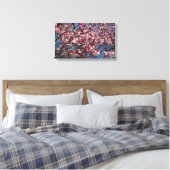 Kirschblüten und Blauer Himmelsblüte Leinwanddruck (Insitu (Schlafzimmer))