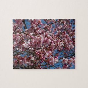 Kirschblüten und Blauer Himmelsblüte Puzzle
