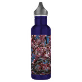 Kirschblüten und Blauer Himmelsblüte Trinkflasche (Links)