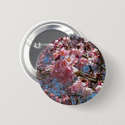 Kirschblüten und Blüten aus Bienenrosa Button (Vorne & Hinten)