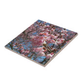 Kirschblüten und Blüten aus Bienenrosa Fliese (Seite)