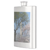 Kirschblüten und das Washington Monument in DC Flachmann (Links)