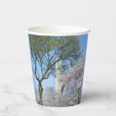 Kirschblüten und das Washington Monument in DC Pappbecher (Rückseite)