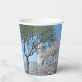 Kirschblüten und das Washington Monument in DC Pappbecher (Vorderseite)