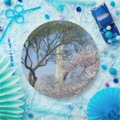 Kirschblüten und das Washington Monument in DC Pappteller (Party)