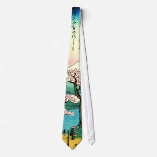 Kirschblüten und der Fujisan 1838 Krawatte