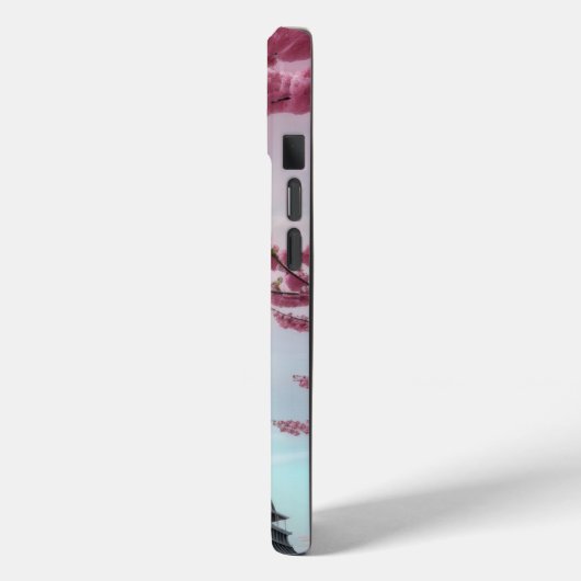 Kirschblüten und Eiffeltuch Case-Mate iPhone Hülle (Rückseite / Links)