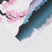 Kirschblüten und -gebirge seidenpapier (Detail)