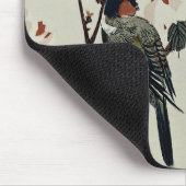 Kirschblüten und kleiner Vogel Mousepad (Ecke)