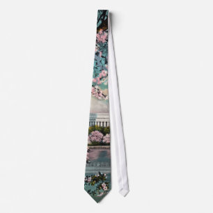 Kirschblüten und Krawatte der Gedenkstätte