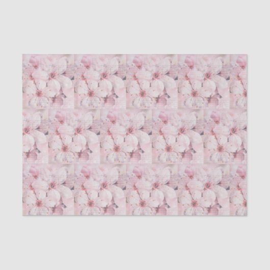 Kirschblüten und Musikstiftpapier Seidenpapier (Vorderseite)