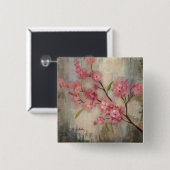 Kirschblüten und -niederlassung button (Vorne & Hinten)