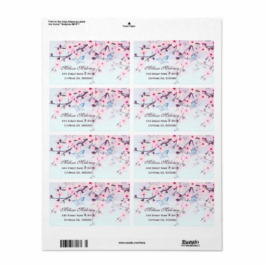 Kirschblüten und Schmetterlinge (Vorne)