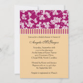 Kirschblüten und -streifen einladung (Vorderseite)