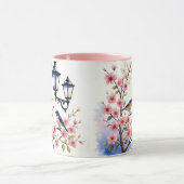 Kirschblüten und Vögel Tasse (Zentrum)