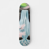 Kirschblüten und Wasserfall Skateboard (Vorne)