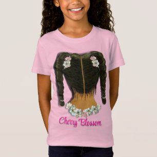 Kirschblüten und Zöpfe T-Shirt