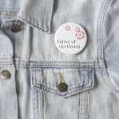 Kirschblüten-Vater des Bräutigam-Knopfes Button (Beispiel)