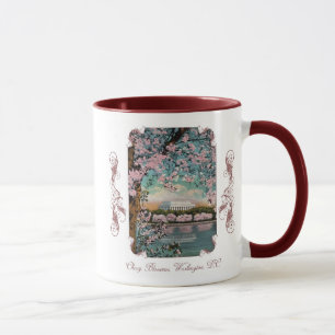 Kirschblüten viktorianischer Kaffeebecher Tasse