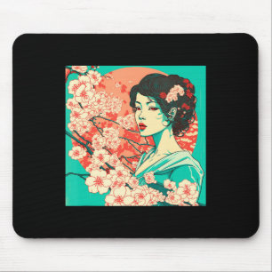 Kirschblüten-Vintage Sakura Japanische Kunst Anime Mousepad