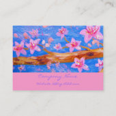 Kirschblüten Visitenkarte (Rückseite)