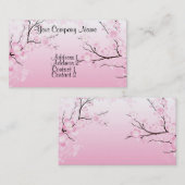 Kirschblüten Visitenkarte (Vorne/Hinten)