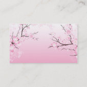 Kirschblüten Visitenkarte (Rückseite)