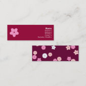 Kirschblüten-Visitenkarte Mini Visitenkarte (Vorne/Hinten)