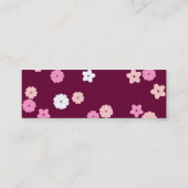 Kirschblüten-Visitenkarte Mini Visitenkarte (Rückseite)