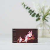 Kirschblüten-Visitenkarte Visitenkarte (Stehend Vorderseite)