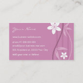 Kirschblüten-Visitenkarte Visitenkarte (Rückseite)