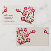 Kirschblüten-Visitenkarte Visitenkarte (Vorne/Hinten)