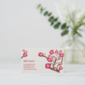 Kirschblüten-Visitenkarte Visitenkarte (Stehend Vorderseite)