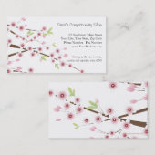 Kirschblüten-Visitenkarte Visitenkarte (Vorne/Hinten)
