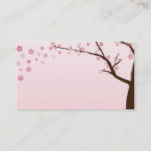Kirschblüten-Visitenkarten Visitenkarte (Rückseite)