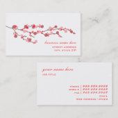 Kirschblüten-Visitenkarten Visitenkarte (Vorne/Hinten)