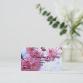 Kirschblüten-Visitenkarten Visitenkarte (Stehend Vorderseite)