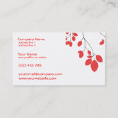 Kirschblüten-Vogel-Visitenkarten Visitenkarte (Rückseite)