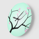 Kirschblüten-Wanduhr Große Wanduhr (Winkel)