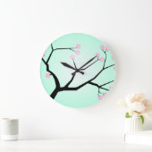 Kirschblüten-Wanduhr Große Wanduhr (Zuhause)