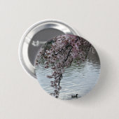 Kirschblüten-Washington DC Button (Vorne & Hinten)