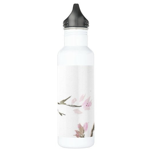 Kirschblüten-Wasser-Flasche Edelstahlflasche (Links)