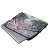 Kirschblüten-Weg Laptopschutzhülle (Vorne Knopf)