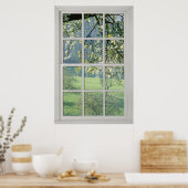 Kirschblüten - Weißes Fake (3) Poster (Küche)