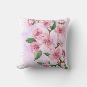 Kirschblüten-Wurfkissen mit Blumenmuster Kissen