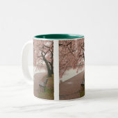Kirschblüten Zwei-Ton Tasse (Vorderseite Links)