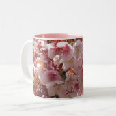 Kirschblüten Zweifarbige Tasse (Vorderseite Links)