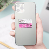 Kirschblütenbanner Aufkleber (Telefon)